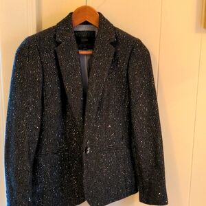 Elegant dark grey with sparkles J Crew blazer